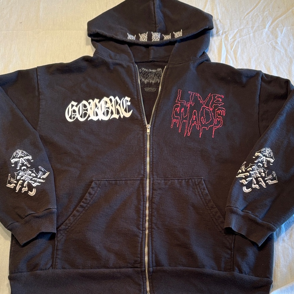 Ken Carson “ A Great Chaos “ 24 Tour , XL Heavy Zip-Up Hoodie , $80